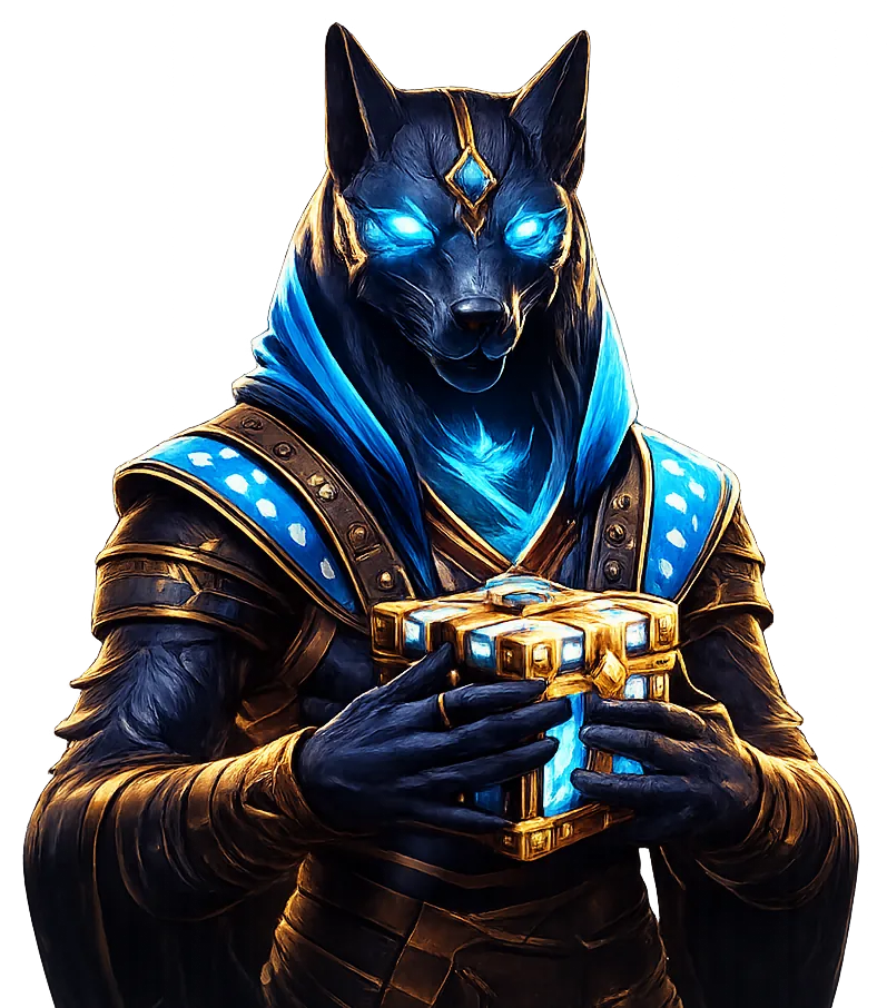 Personnage Lucky8 avec cadeau